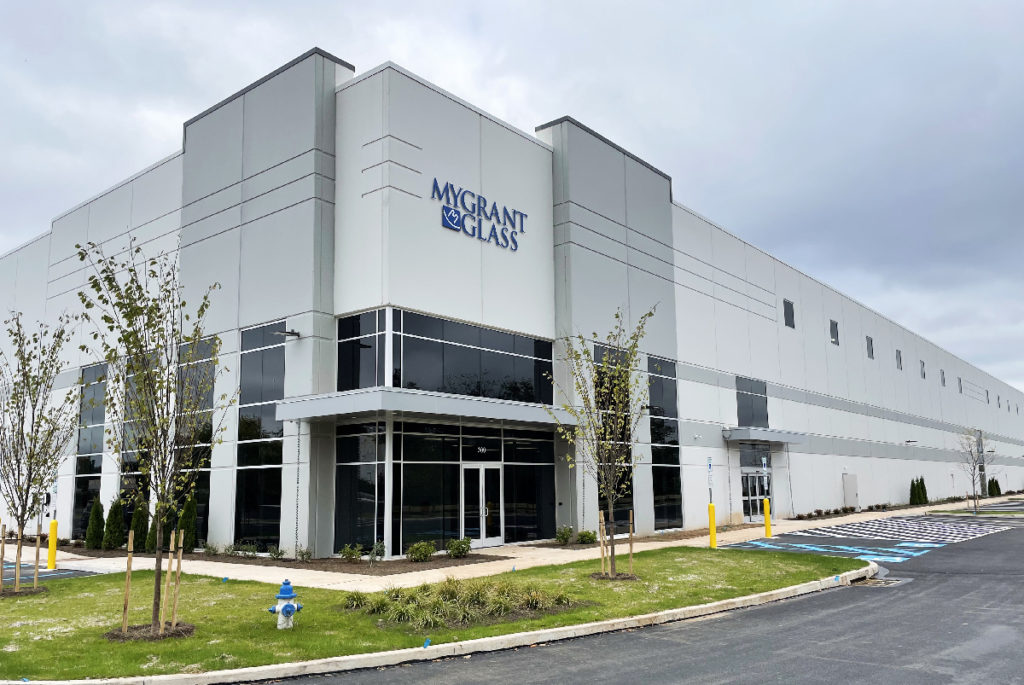 Blue Rock Builds New Distribution Facility For Mygrant Glass Blue   Mygrant Glass Exterior 1024x685 